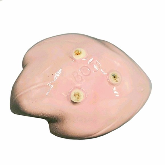 VTG USA Hull? Planter 3 Footed #805 Pink/Black MCM - Picture 6 of 6